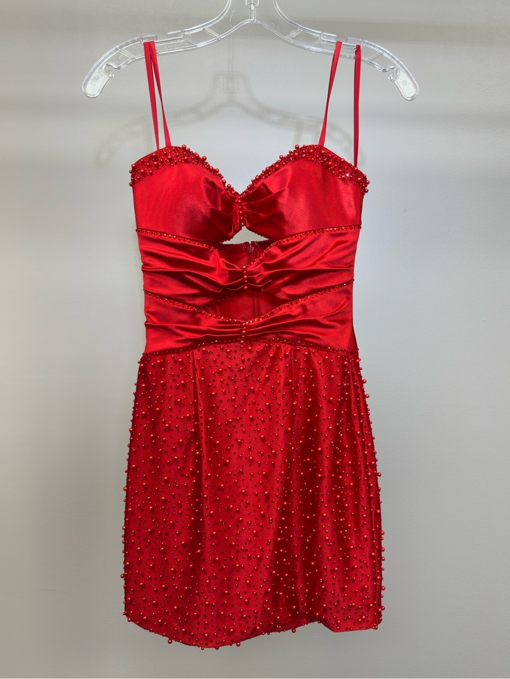 Red Beaded Dress